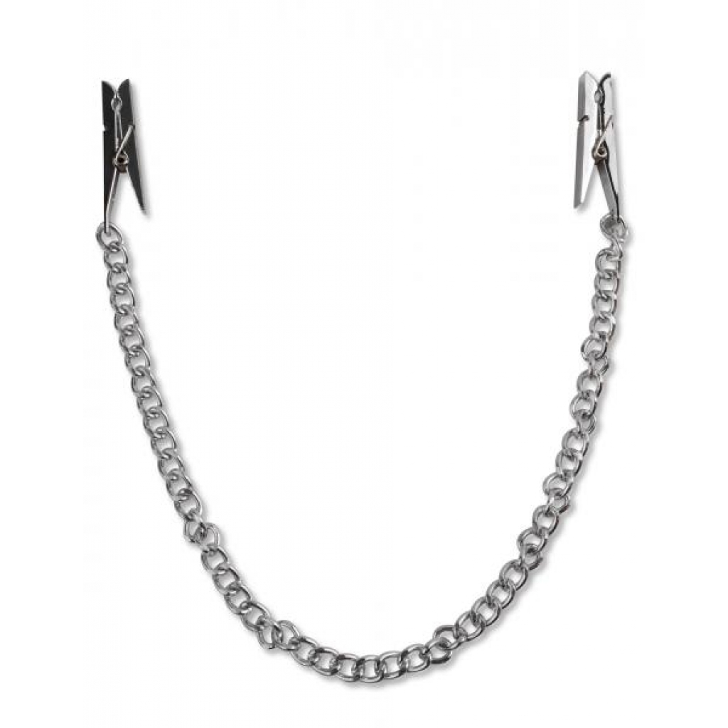 Fetish Fantasy Series Silver Nipple Chain Clips