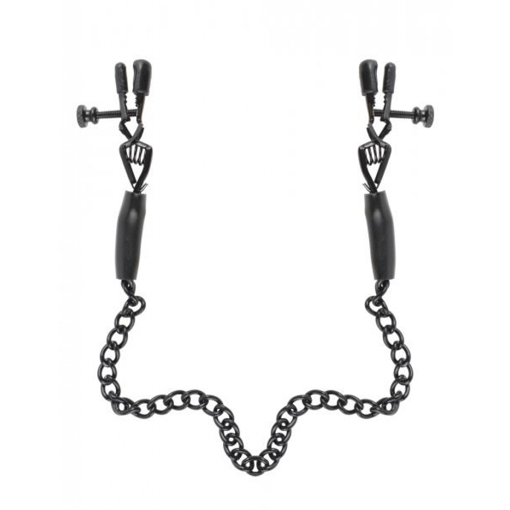 Fetish Fantasy Adjustable Nipple Chain Clamps - Intense Stimulation