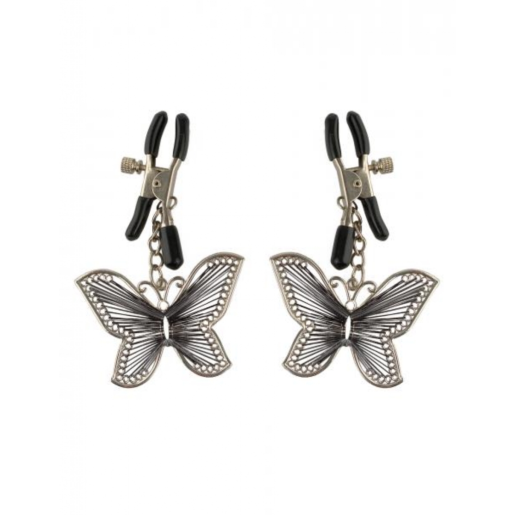 Fetish Fantasy Butterfly Nipple Clamps - Silver