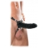 7-Inch Silicone Hollow Strap-On - Black