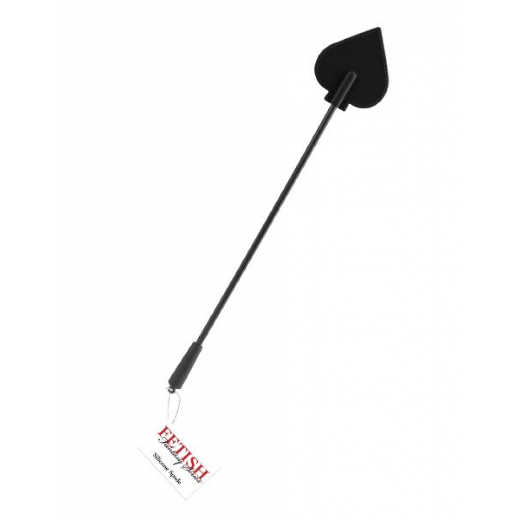 Silicone Spade Crop - Black, 28 Inches