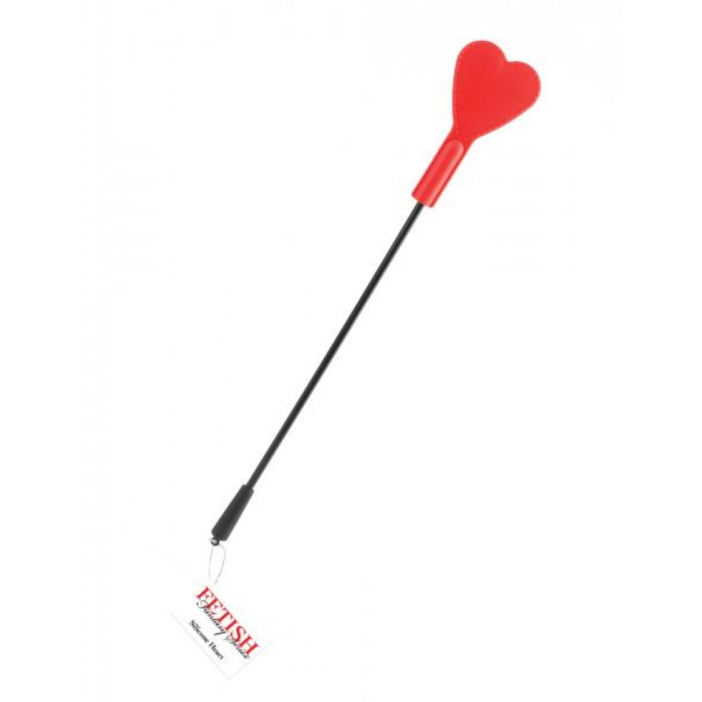 Silicone Heart Red Crop - 28 Inches