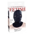 Fetish Fantasy Zipper Face Hood - Black - One Size Fits Most