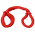 Fetish Fantasy Silk Rope Love Cuffs - Red