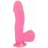 Basix Rubber 6.5 inches Dong - Suction Cup Pink