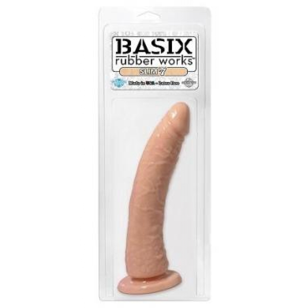 Basix Dong Slim 7 With Suction Cup - Beige