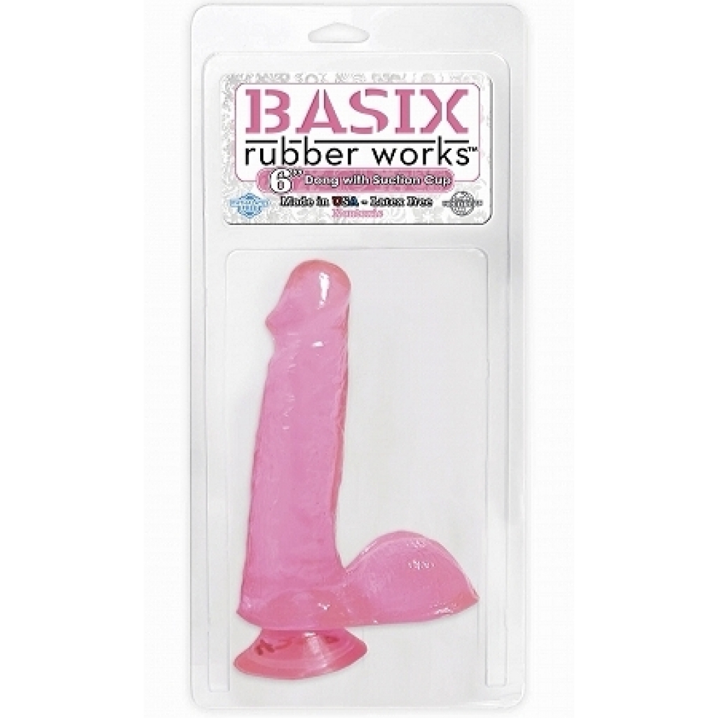 Basix Rubber Works 6 inches Suction Cup - Pink