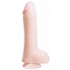 Basix 8-Inch Beige Dong with Suction Cup