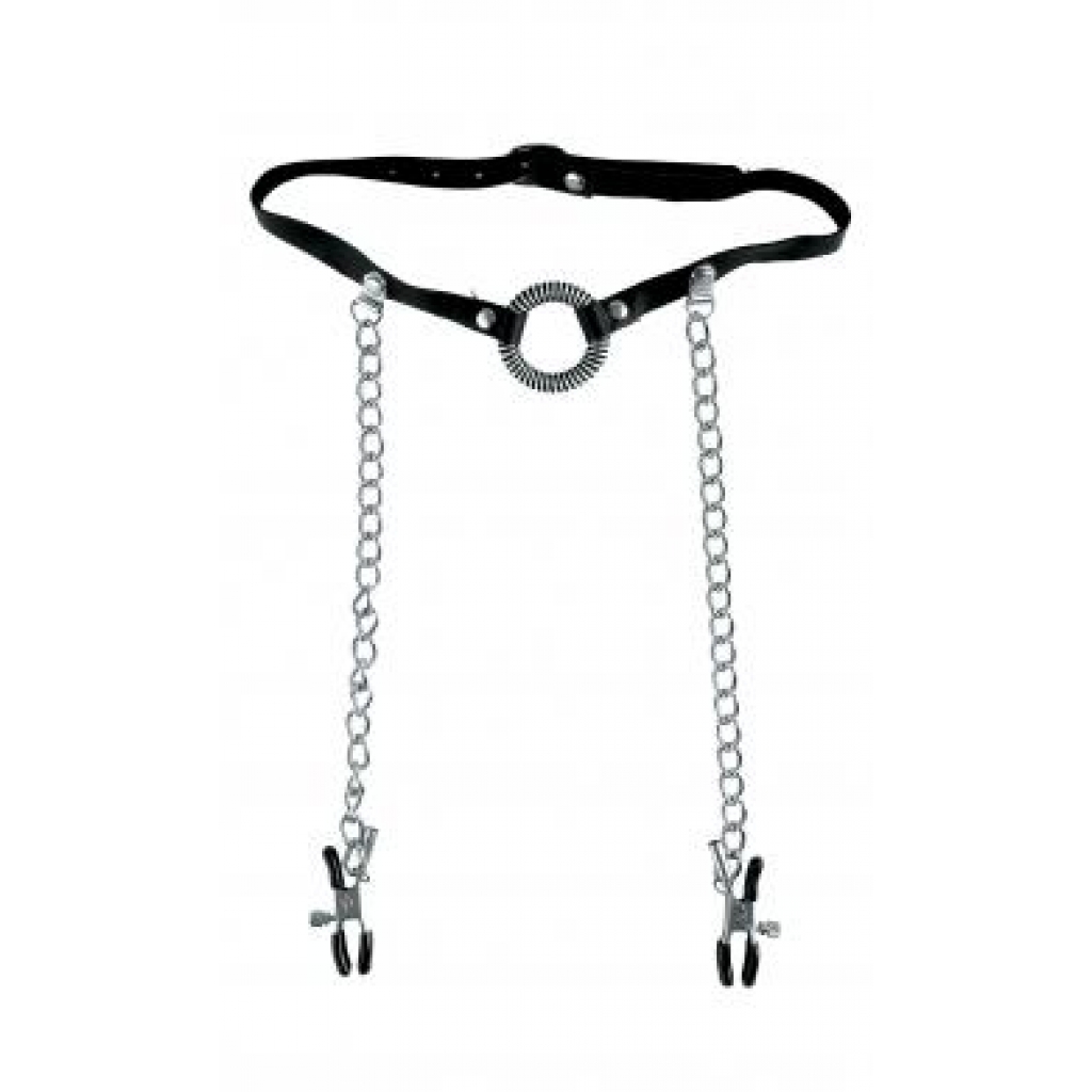 Limited Edition O-Ring Gag & Nipple Clamps - Silver