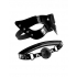 Masquerade Mask & Ball Gag - Black