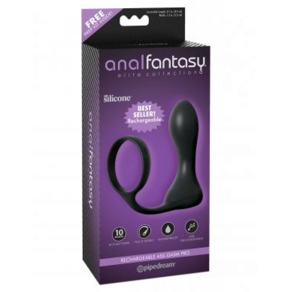 Anal Fantasy Elite Ass Gasm Pro - Rechargeable Black