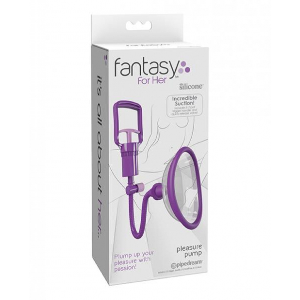 Fantasy For Her Manual Pleasure Pump - Purple