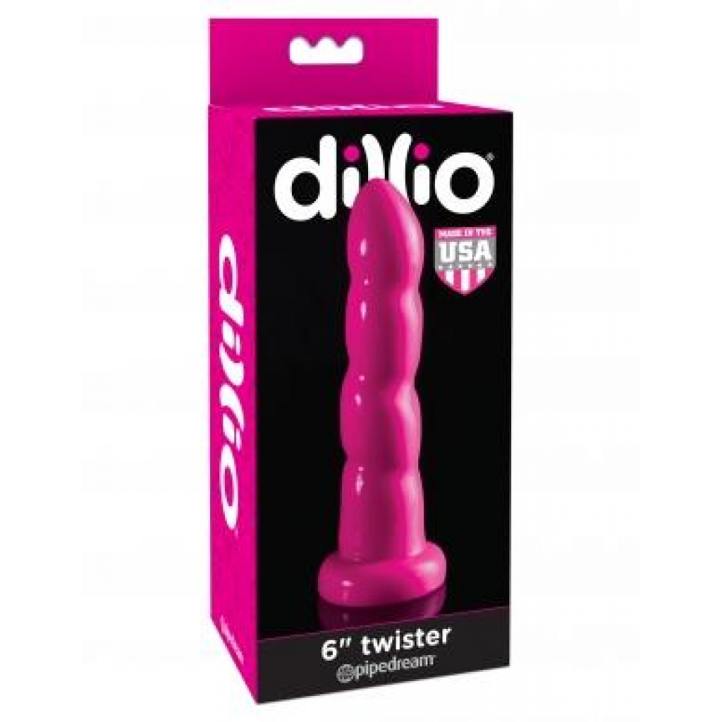 Dillio 6 Inches Twister: Pink Dildo