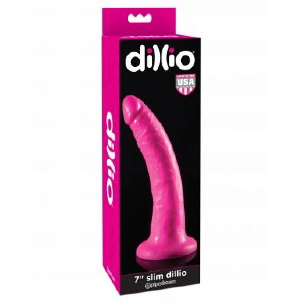 Dillio 7 inches Slim Pink Dildo