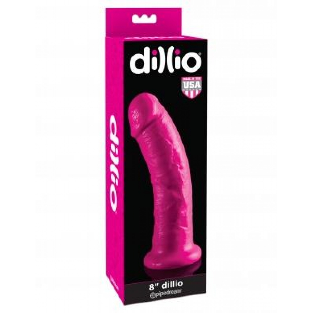 Dillio 8 Inches Dildo - Pink