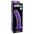 Dillio 8-inch Slim Realistic Dildo - Purple