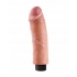 King Cock 8 Inch Vibrating Dildo - Beige