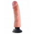 King Cock 9 Inches Vibrating Dildo - Beige