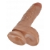 King Cock 8 Inch Cock with Balls - Tan Dildo