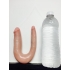 King Cock U-Shaped Double Trouble Small Dildo - Beige