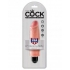 King Cock 6 inches Vibrating Stiffy - Beige