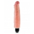 King Cock 7 inches Vibrating Stiffy - Beige