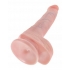 King Cock 6 Inch Dildo with Balls - Beige