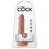 King Cock 6 inches Cock with Balls - Tan Dildo Beige