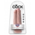 King Cock 7 Inch Double Dildo - Beige