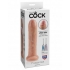 King Cock 7 inches Uncut Dildo - Beige