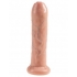 King Cock 7 inches Uncut Dildo - Beige