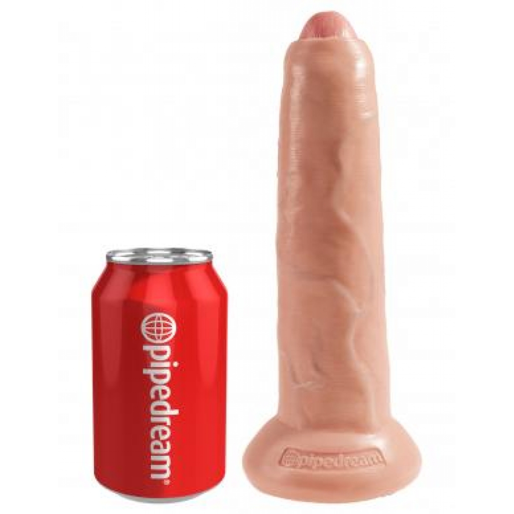 King Cock 9 Inches Uncut Dildo - Beige