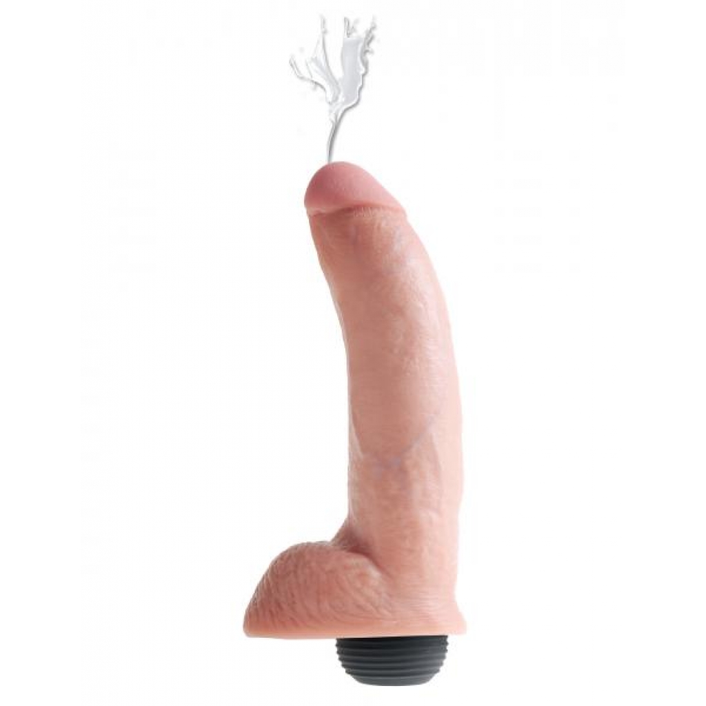 King Cock Squirting Dildo - 9 Inches Beige