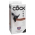 King Cock Strap-On Harness with 9-Inch Cock Tan Dildo - One Size Fits Most