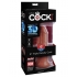 King Cock Plus 6in Triple Density Dildo - Brown