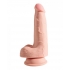 King Cock Triple Density Dildo - 5 inches Beige