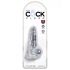 King Cock Clear 4-Inch Dildo with Balls