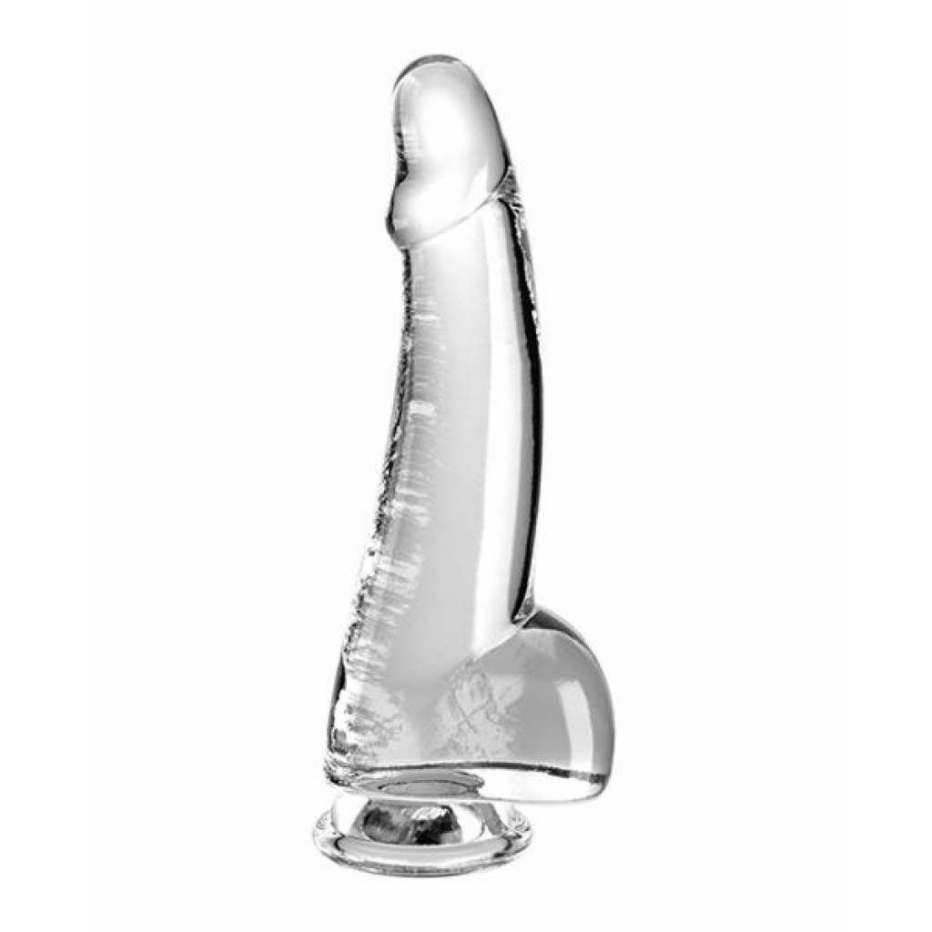 King Cock Clear 7.5 Inches Dildo with Balls