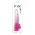 King Cock Clear 10-Inch Dildo with Balls - Pink Translucent