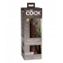 King Cock Elite 7 Inch Dual Density Dildo - Brown