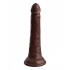 King Cock Elite 7 Inch Dual Density Dildo - Brown