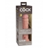 King Cock Elite 8-Inch Dual Density Dildo - Light