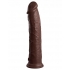 King Cock Elite 11 In Dual Density Dildo - Brown