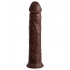 King Cock Elite 11 In Dual Density Dildo - Brown