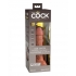 King Cock Elite 6 In Vibrating Dual Density - Tan