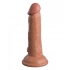 King Cock Elite 6 In Vibrating Dual Density - Tan