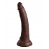 King Cock Elite 7 in Vibrating Dual Density - Brown