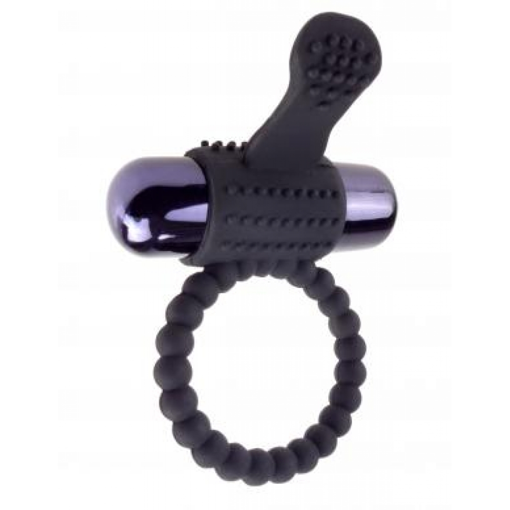 Fantasy C Ringz Vibrating Silicone Super Ring - Black