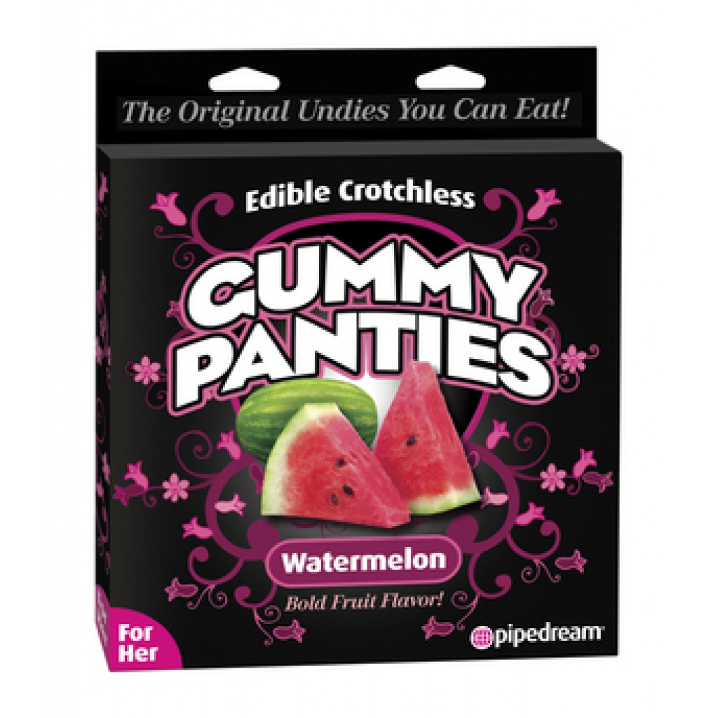 Edible Crotchless Gummy Panties - Watermelon Flavor