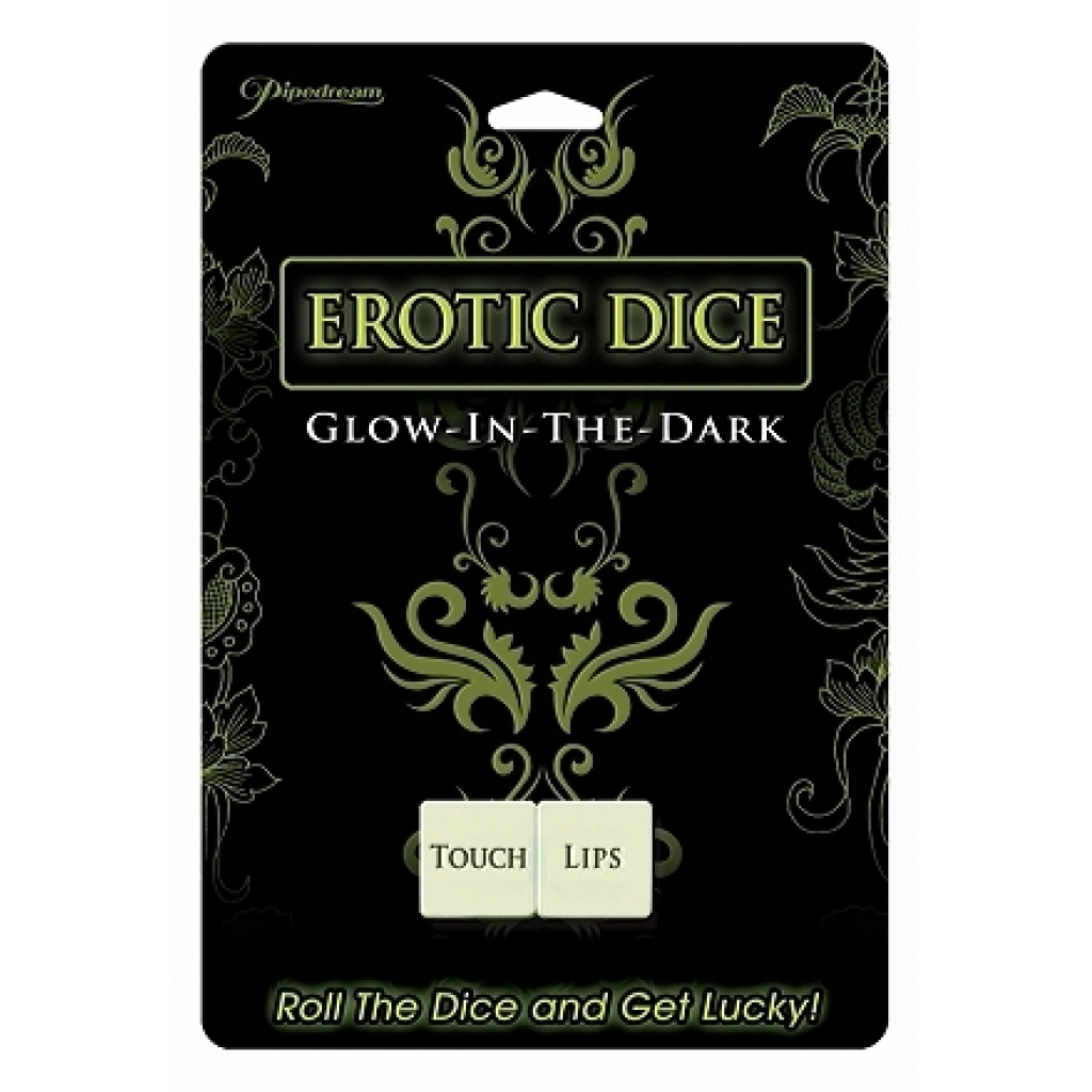 Glow-in-the-Dark Erotic Dice - Yellow